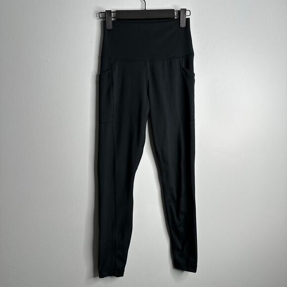 Member's Mark Casual Ribbed Leggings in black‎ with pockets Size S - Picture 1 of 5